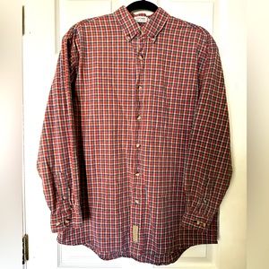 Aéropostale red cotton flannel plaid button down shirt Men’s Small The Big Shirt